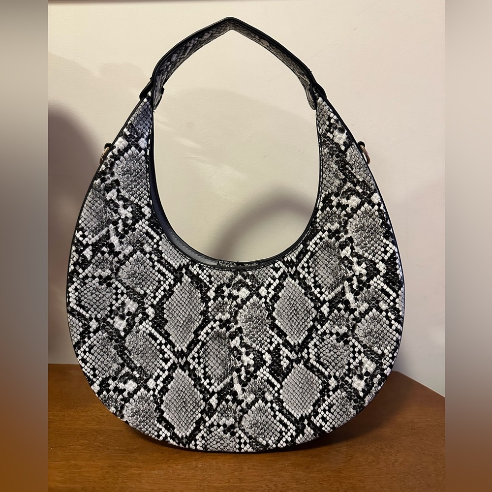 Faux snake skin purse